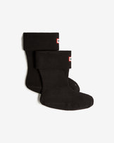 Fleece Short Boot Sock Black