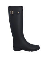 Women's Refined Gold Trim Tall Boot Black