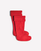 Fleece Tall Boot Sock Military Red