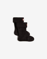 Kids Fleece Boot Sock Black