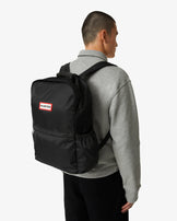Nylon Large Backpack Black