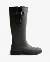 Unisex Downpour Adjustable Boot Dark Olive/Black