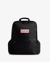 Nylon Large Backpack Black