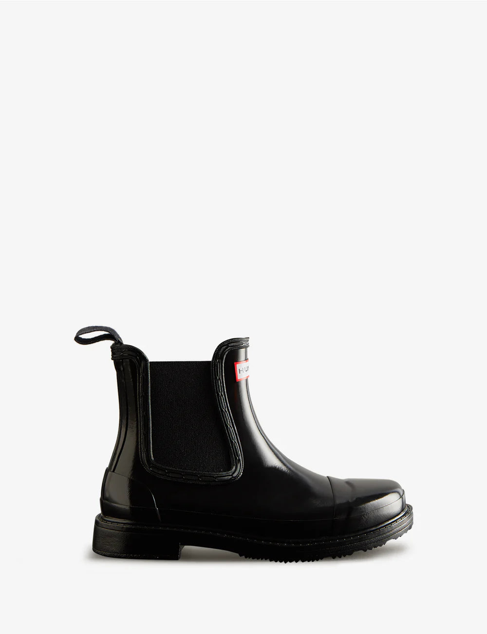 Women's Chelsea Commando Gloss Boot Black – Hunter Boots
