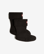 Fleece Short Boot Sock Black