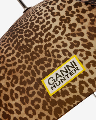 Unisex GANNI X Hunter Umbrella Lemon/Leopard
