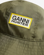 Unisex GANNI x Hunter Waterproof Bucket Hat Green