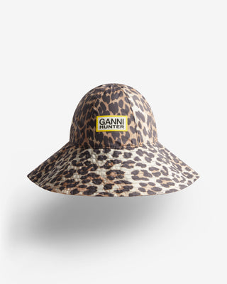 Unisex GANNI x Hunter Waterproof Bucket Leopard