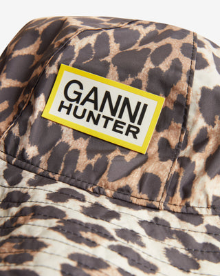 Unisex GANNI x Hunter Waterproof Bucket Leopard