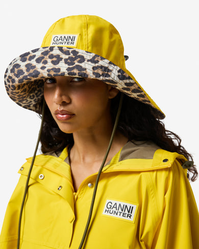 Unisex GANNI x Hunter Waterproof Poncho Lemon