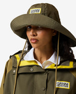 Unisex GANNI x Hunter Waterproof Poncho Green