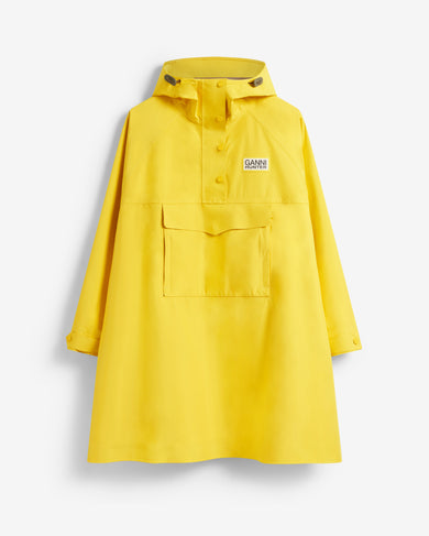 Unisex GANNI x Hunter Waterproof Poncho Lemon