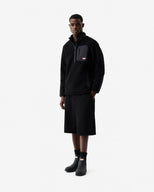 Men's Athol Half Zip Borg Fleece Jacket Black