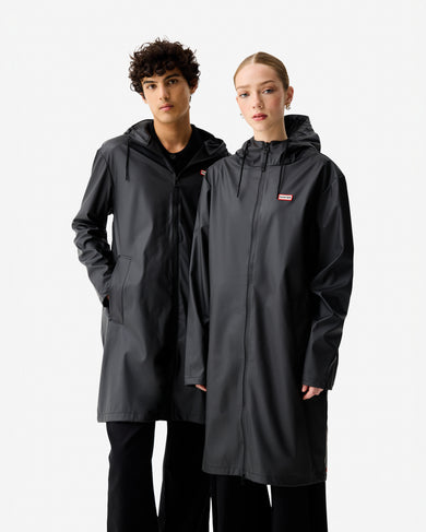 Unisex Downpour Andrea Pu Raincoat Black