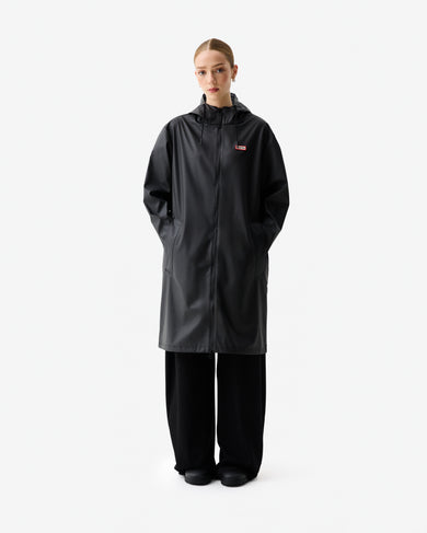 Unisex Downpour Andrea Pu Raincoat Black