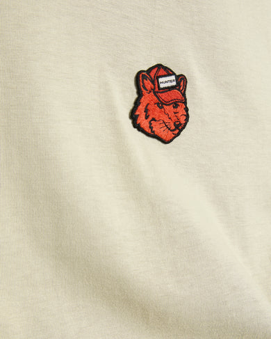Maison Kitsuné x Hunter Fox Head Patch Tee Shirt Stone Beige