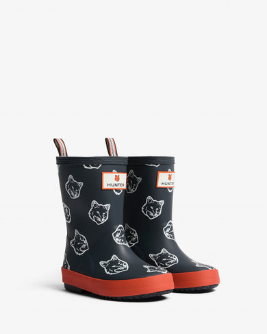 Maison Kitsuné x Hunter Fox Heads Kids First Contrast Night Sky/ Burnt Orange