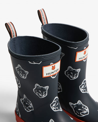Maison Kitsuné x Hunter Fox Heads Kids First Contrast Night Sky/ Burnt Orange