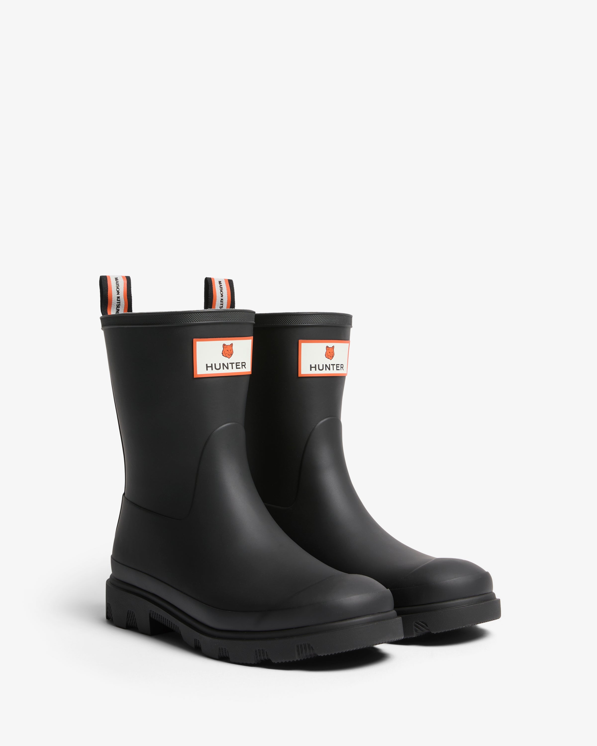 Maison Kitsuné x Hunter Unisex Downpour Short Boots Black – Hunter