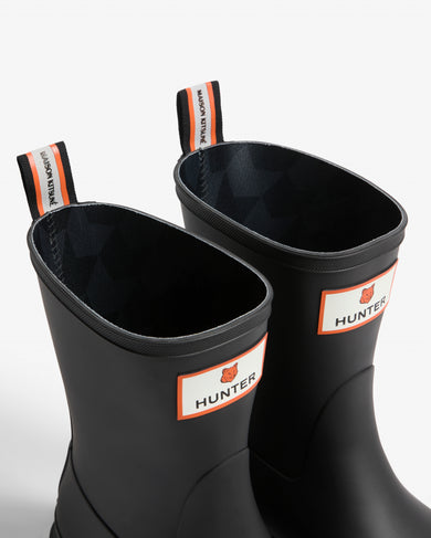 Maison Kitsuné x Hunter Unisex Downpour Short Boots Black