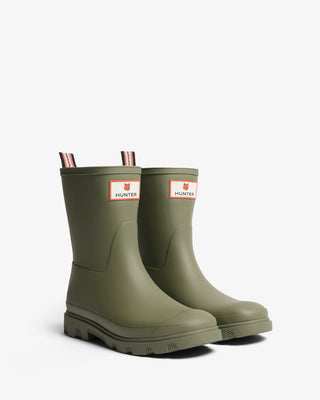 Maison Kitsuné x Hunter Unisex Downpour Short Boots Laurel Green