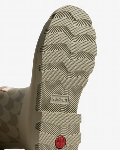 Maison Kitsuné x Hunter Unisex Chevron Downpour Boot Ash Tree/Sliver Sage