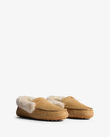 Women's Moccasin Slipper Sherpa Collar Natural
