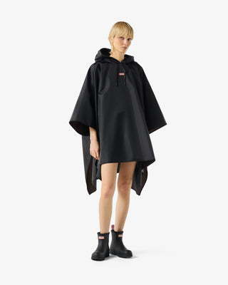 Unisex Hunter Packable Poncho Black