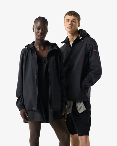 Unisex Play Packable Shell Rain Jacket Black