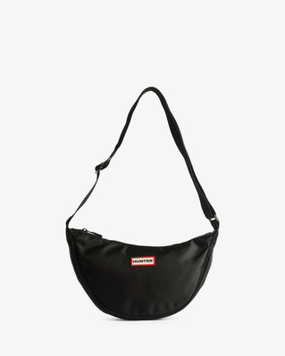 Claymorie Nylon Sling Crossbody Bag Black