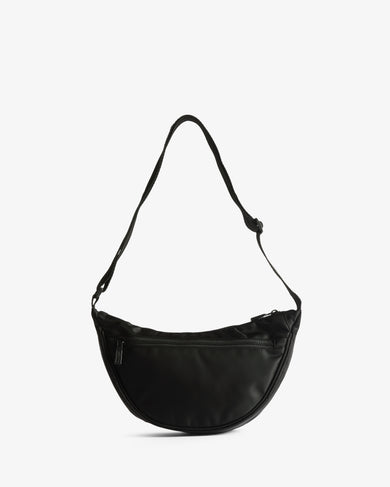 Claymorie Nylon Sling Crossbody Bag Black
