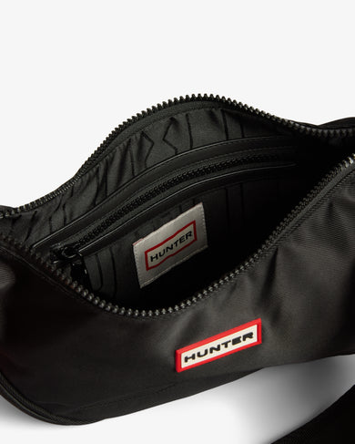 Claymorie Nylon Sling Crossbody Bag Black