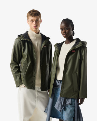 Unisex Downpour Izzy Pu Hooded Jacket Kambaba