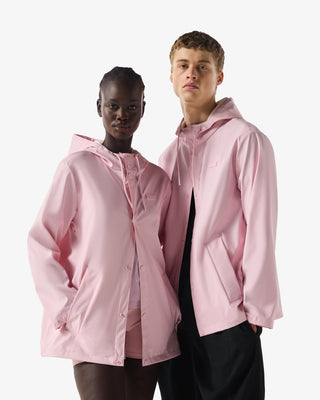 Unisex Downpour Izzy Pu Hooded Jacket Parfait Pink