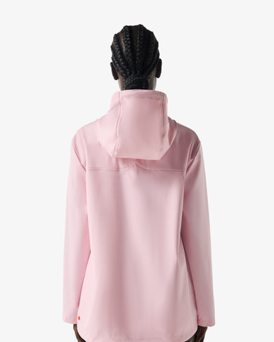 Unisex Downpour Izzy Pu Hooded Jacket Parfait Pink