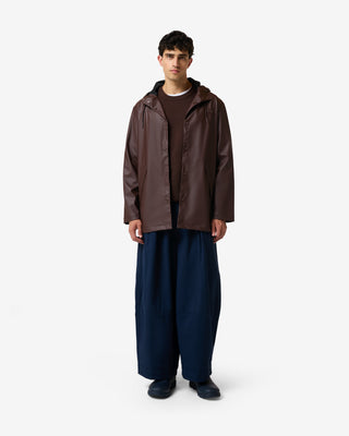 Unisex Downpour Jo PU Raincoat Chocolate Brown