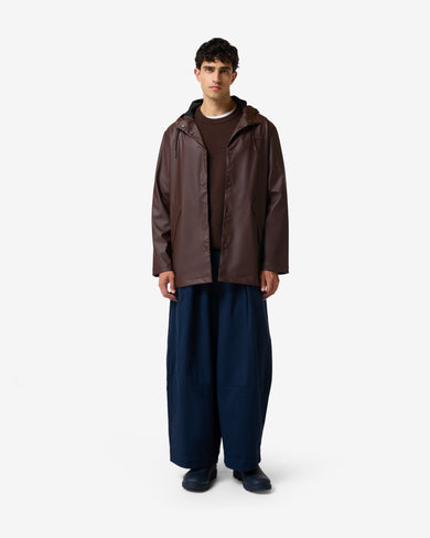 Unisex Downpour Jo PU Raincoat Chocolate Brown