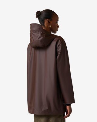 Unisex Downpour Jo PU Raincoat Chocolate Brown