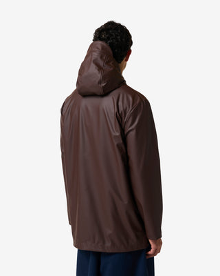 Unisex Downpour Jo PU Raincoat Chocolate Brown