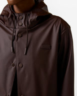 Unisex Downpour Jo PU Raincoat Chocolate Brown