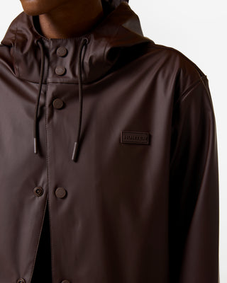 Unisex Downpour Jo PU Raincoat Chocolate Brown
