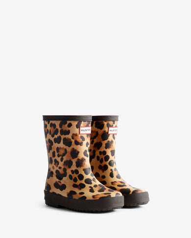 Kids First Boot Leopard Print/Chocolate Brown