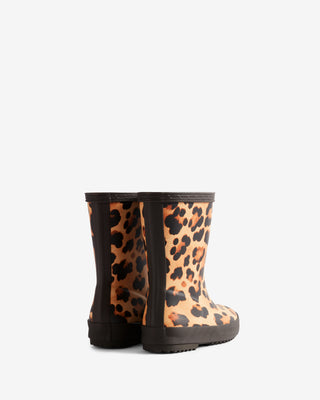 Kids First Boot Leopard Print/Chocolate Brown