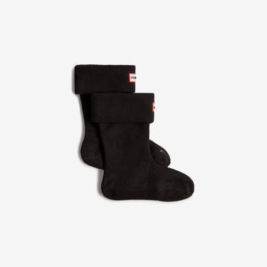 Kids Fleece Boot Sock Black