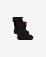 Kids Fleece Boot Sock Black