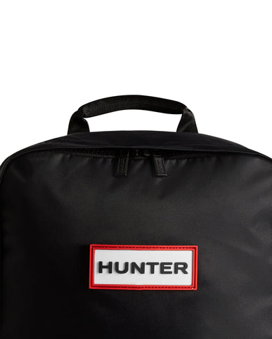 Nylon Large Backpack Black