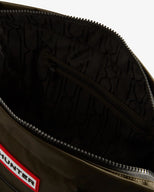 Nylon Midi Topclip Tote Dark Olive