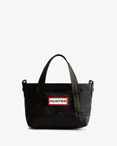 Nylon Mini Topclip Tote Black