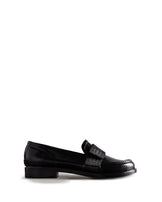 Women's Refined Bow Gloss Penny Loafer Black