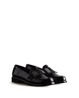 Women's Refined Bow Gloss Penny Loafer Black